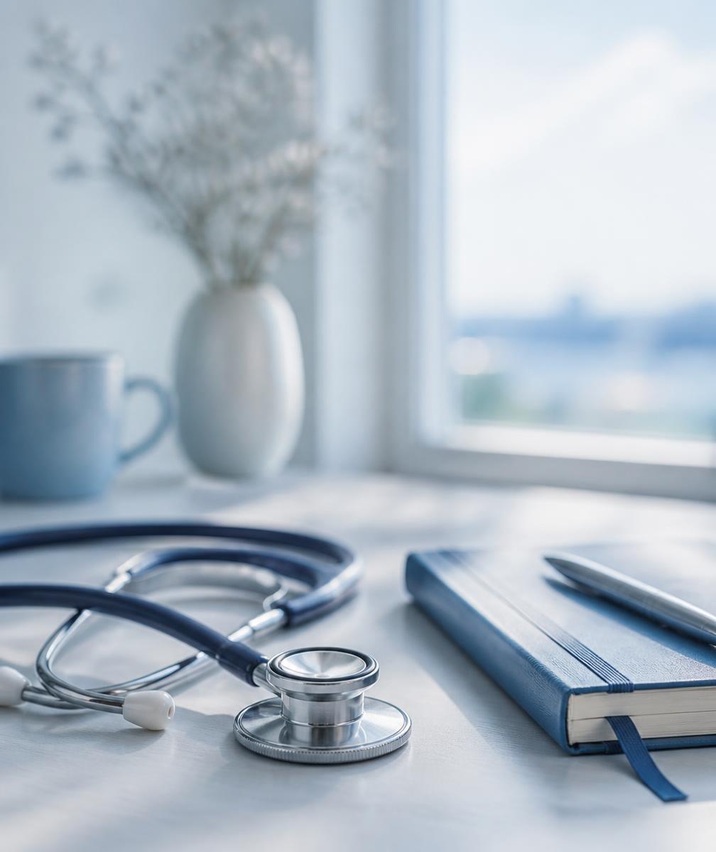 Physician's desk at the R-Endocrinology practice